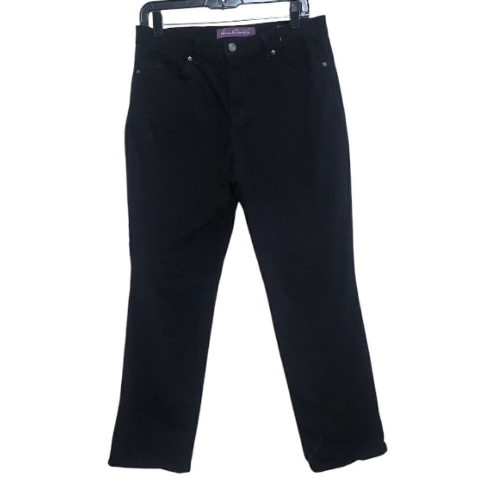 Gloria Vanderbilt Amanda Women's Black StraightLeg Jeans Size 8